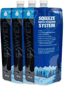 Sawyer Water Filter Squeeze Pouch -Hiking And Camping 1000 640