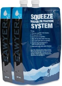 Sawyer Water Filter Squeeze Pouch -Hiking And Camping 1000 642