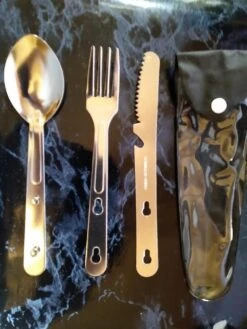 Texsport Knife, Fork, And Spoon Set -Hiking And Camping 1017211123