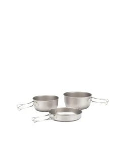 Snow Peak Titanium Cook Set, 3Pcs -Hiking And Camping 1630020637