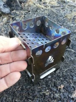 Bushcraft Essentials Bushbox Titanium Outdoor Pocket Stove -Hiking And Camping 20150920 181922
