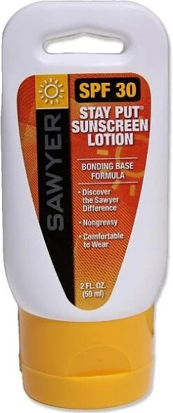 Sawyer Stay-Put Sunscreen SPF 30 -Hiking And Camping 598
