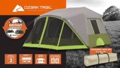 Ozark Trail 9 Person 2 Room Instant Cabin Tent With Screen Room -Hiking And Camping 5daefa61 087f 4718 8398 ca0488cd0d87 jpg w960