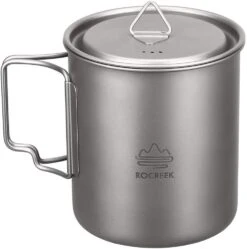 Rocreek Titanium Pot -Hiking And Camping 61N6NRBiMoL AC SL1500
