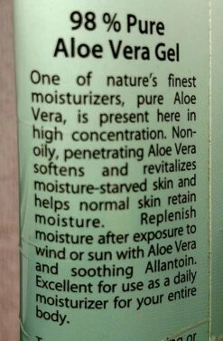 Jason Aloe Vera 98% Moisturizing Gel -Hiking And Camping IMG 20151215 122010