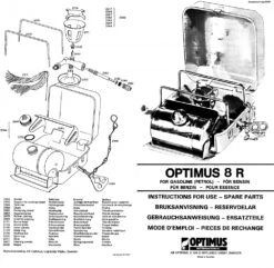 Optimus 8R -Hiking And Camping Instructions Front