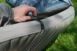 Therm-a-Rest Fitted Sheet -Hiking And Camping NeoAir Pad showing anti slip strips and snaps