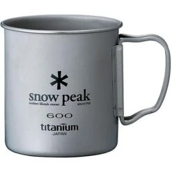 Snow Peak Titanium Single Wall 600 Cup -Hiking And Camping SPKSWC6N