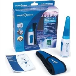 SteriPEN Classic UV Water Purifier -Hiking And Camping SPRP White Blue