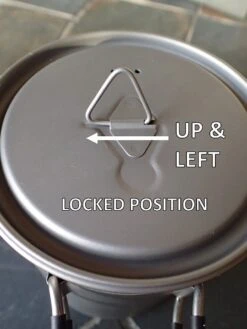 Toaks Titanium 850ml Pot -Hiking And Camping Up