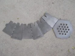 Vargo Hexagon Wood Stove Titanium -Hiking And Camping Vargo Hexagon expanded