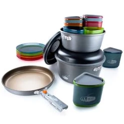 GSI Outdoors Pinnacle Camper Cookset 12 GSI Outdoors Pinnacle Camper Cookset -Hiking And Camping gsi outdoors pinnacle camper set