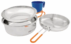 GSI Outdoors Glacier Stainless Steel Mess Kit -Hiking And Camping image 287