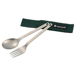 Snow Peak Titanium Fork & Spoon Set -Hiking And Camping image 6525