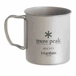 Snow Peak Titanium Single Wall 600 Cup -Hiking And Camping l302767
