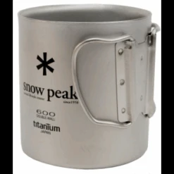 Snow Peak Titanium Single Wall 600 Cup -Hiking And Camping l807500