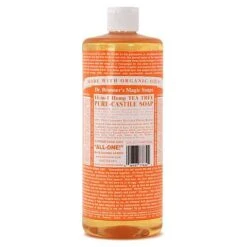 Dr. Bronner Tea Tree Liquid Soap -Hiking And Camping lib drbrnrs teatree 32oz 08