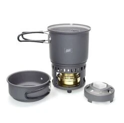 Esbit Alcohol Stove & Trekking Cookset CS985HA -Hiking And Camping opplanet esbit alcohol burner trekking cookset aaadcd