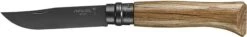 Opinel No. 8 Folding Knife -Hiking And Camping opplanet opinel black oak folding knife no 8 3 35in w virobloc 12c27 sandvik ss oak handle wood 002172 main