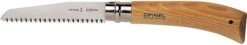 Opinel No.12 Stainless Steel Folding Saw -Hiking And Camping opplanet opinel saw folding knife no 12 5in w virobloc carbon steel w anti corrosion coating beechwood handle wood 165126 main