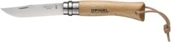 Opinel No. 7 Folding Knife -Hiking And Camping opplanet opinel stainless steel folding knife with leather lace no 7 3in natural varnished beechwood handle 001372 main