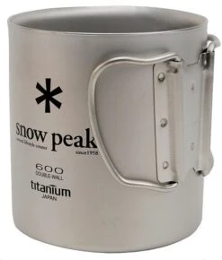Snow Peak Titanium Single Wall 600 Cup -Hiking And Camping opplanet snow peak titanium single wall cup 600 mg 044r main