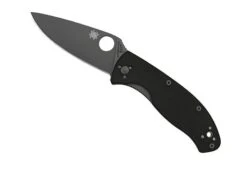 Spyderco Tenacious -Hiking And Camping opplanet spyderco tenacious g 10 black handle black fe blade fold knife c122gbbkp 9q kn gew c12 main
